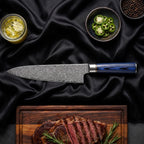 Aizome Knife Trio (Gyuto, Nakiri & Utility)