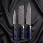 Aizome Knife Trio (Gyuto, Nakiri & Utility)