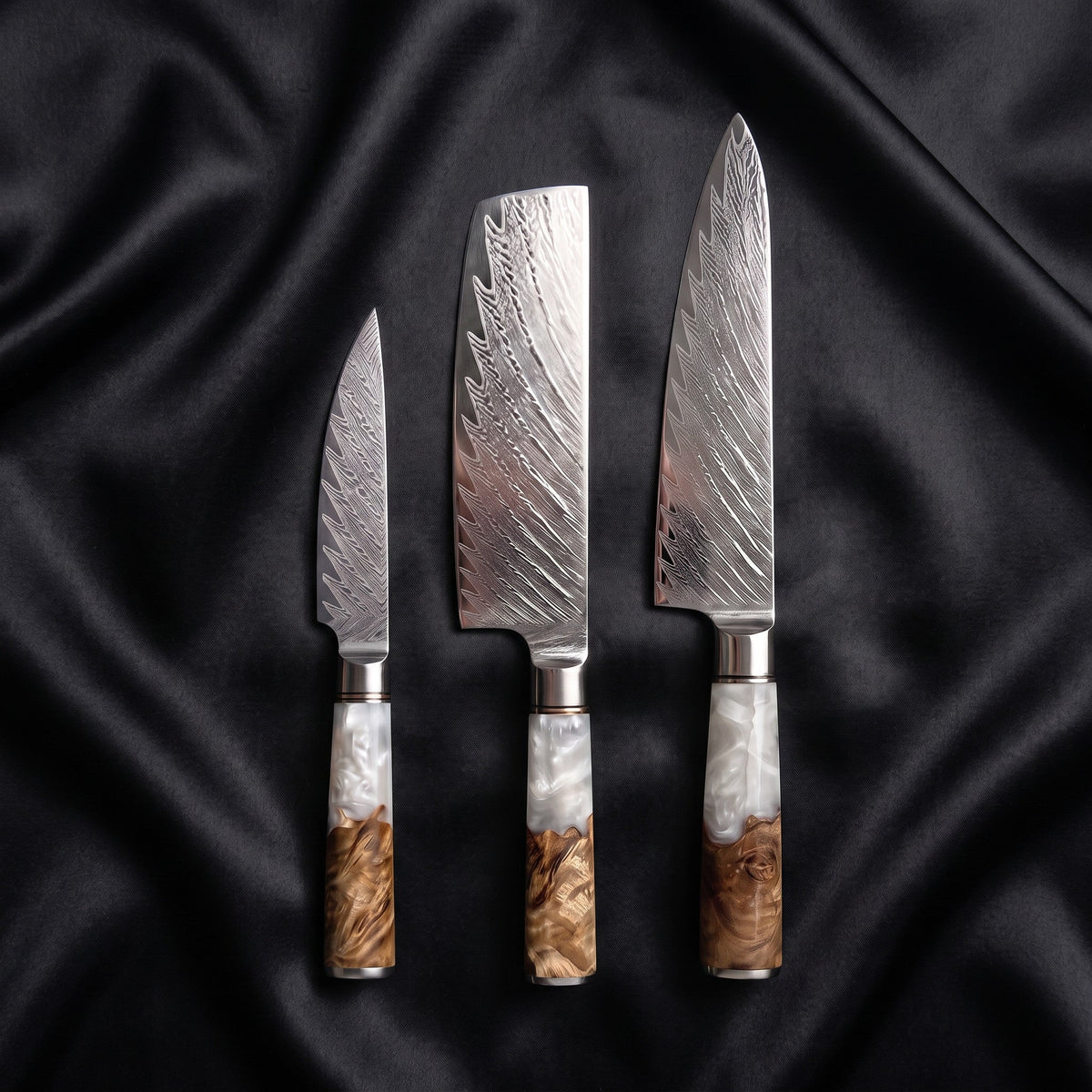 Shinju Knife Trio (Gyuto, Nakiri & Petty)