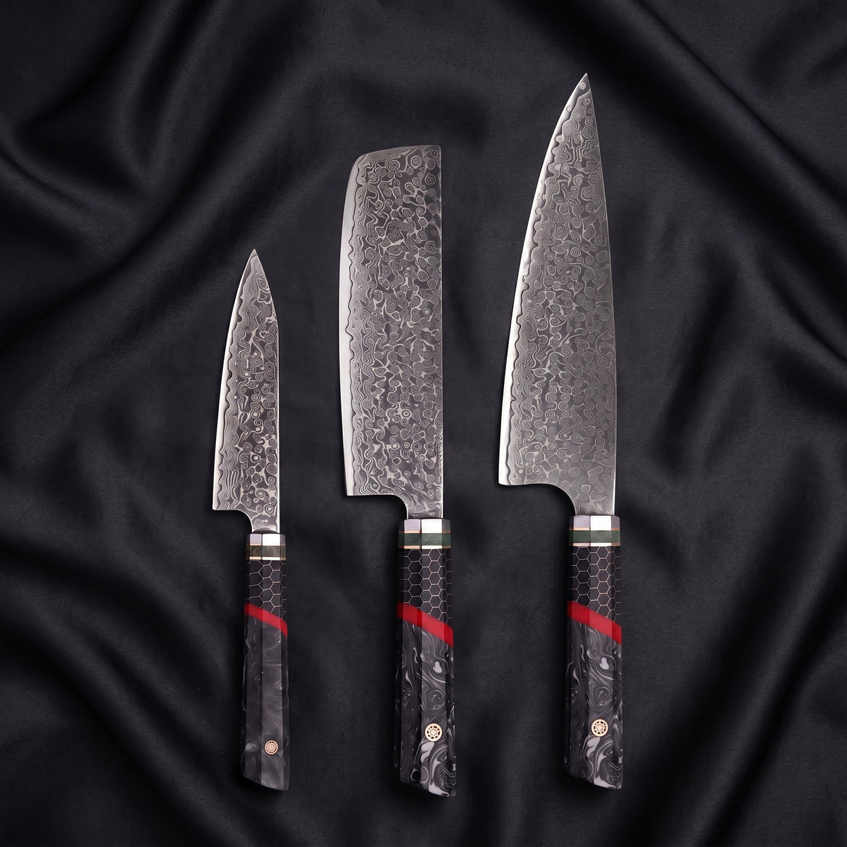 Hibana Knife Trio (Gyuto, Nakiri & Utility)