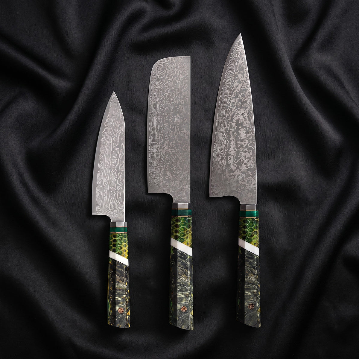 Wakaba Knife Trio (Gyuto, Nakiri & Utility)