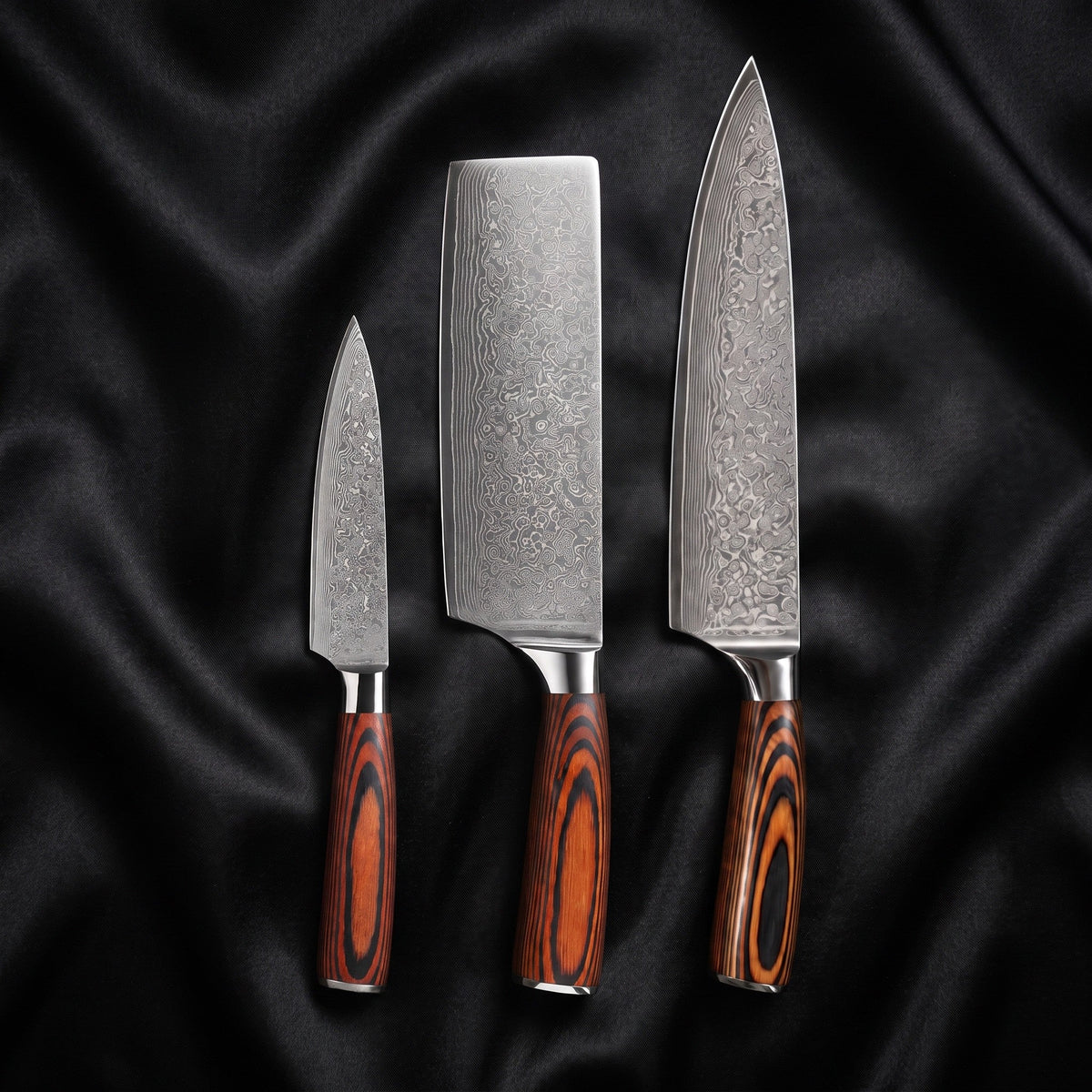 Yuhi Knife Trio (Gyuto, Nakiri & Petty)