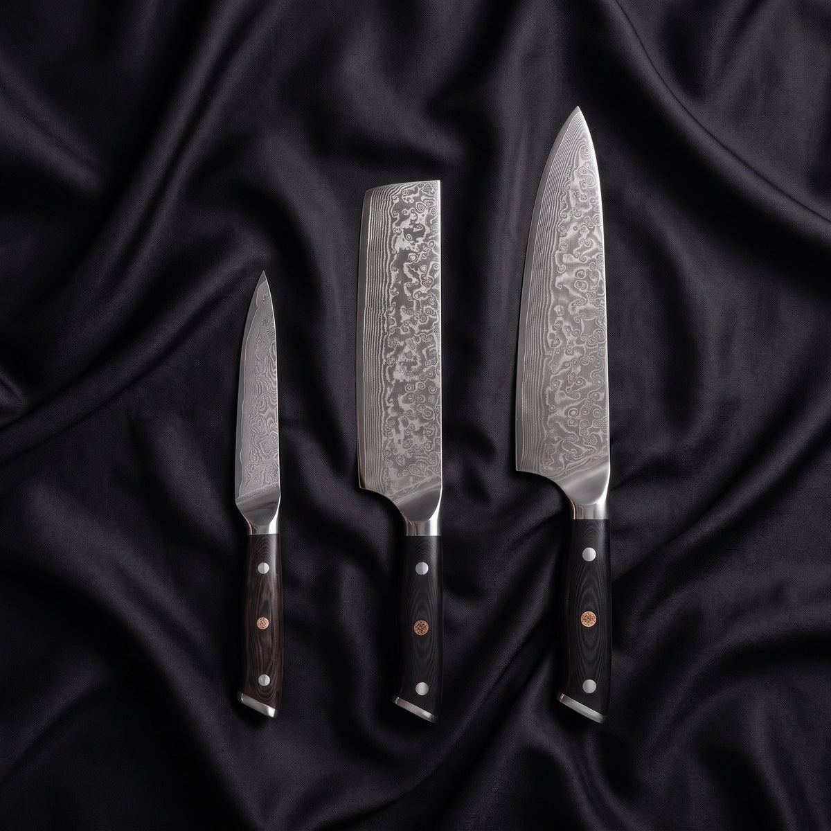 Homura Knife Trio (Gyuto, Nakiri & Petty)