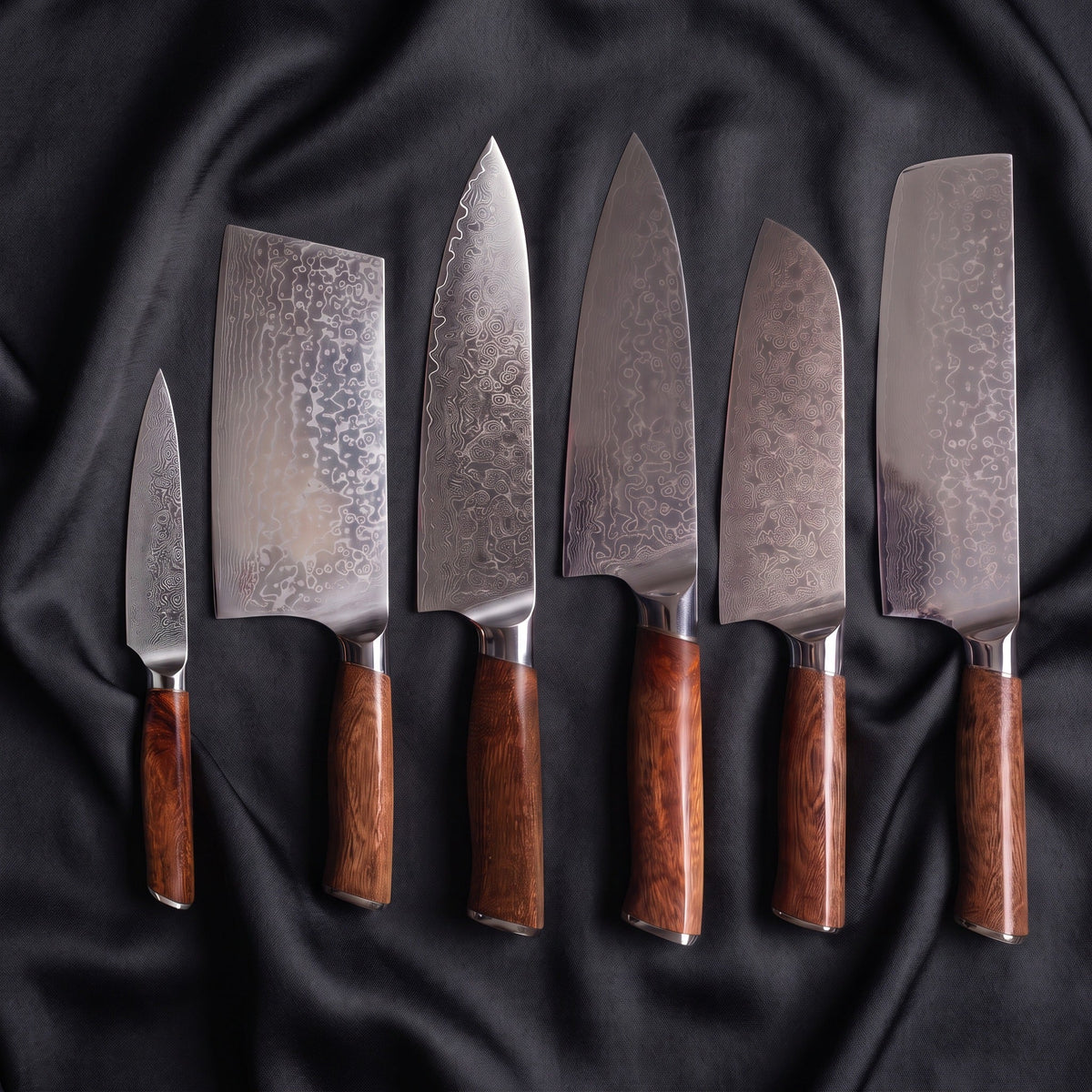 Komorebi Damascus Knife Set