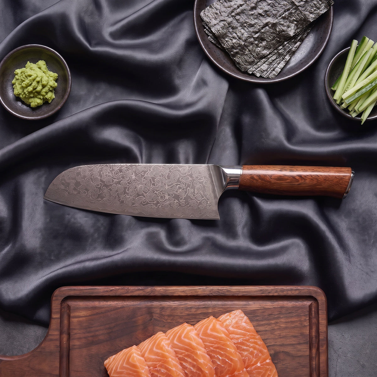 Komorebi Damascus Knife Set