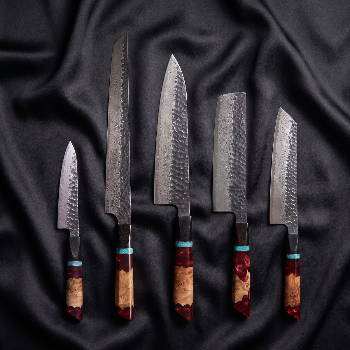 Minato Damascus Knife Set