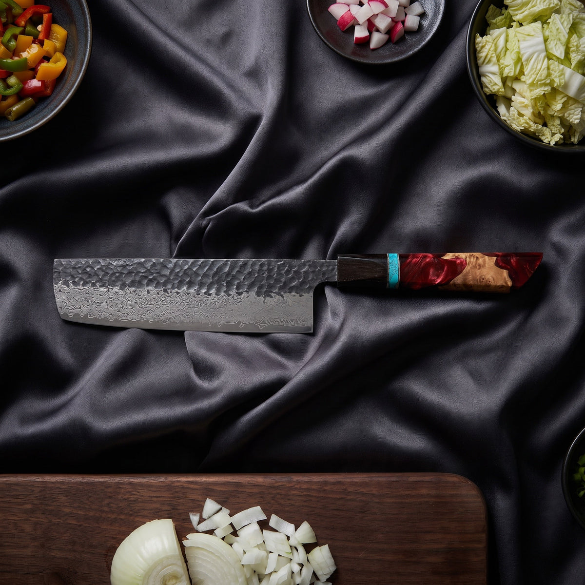 Minato Damascus Knife Set