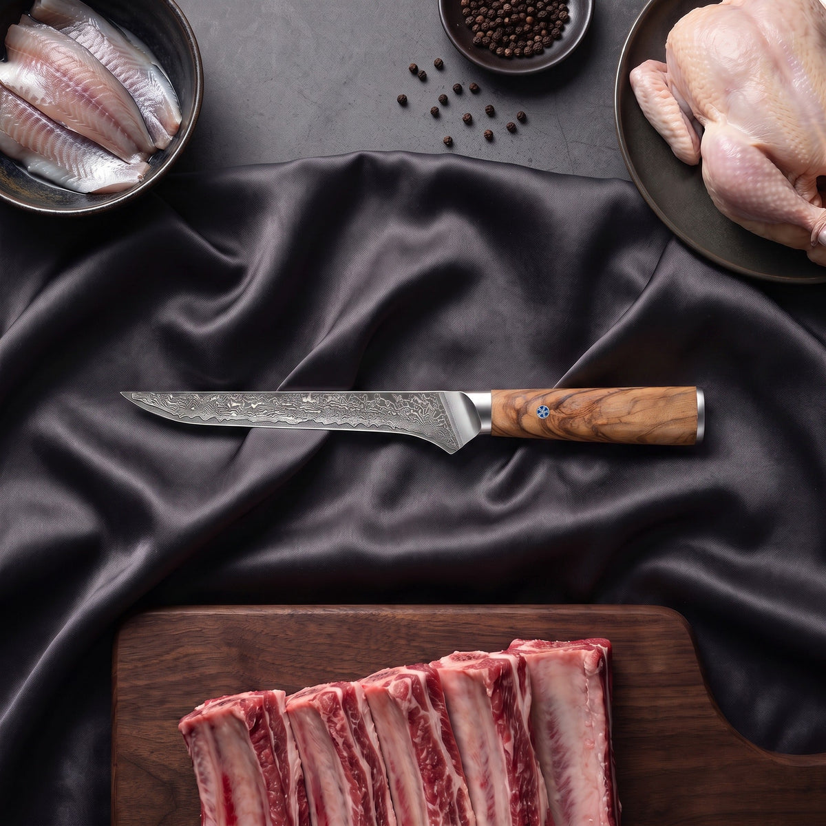 Nishiki Damascus Knife Set