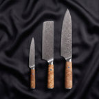 Nishiki Knife Trio (Gyuto, Nakiri & Petty)