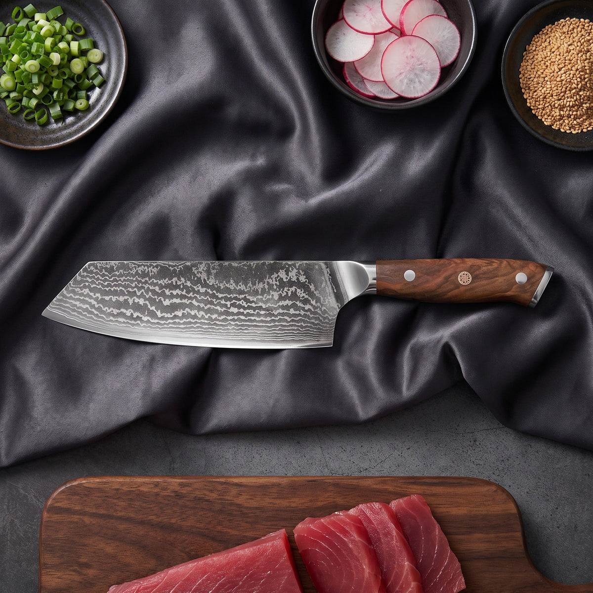 Okami Damascus Knife Set