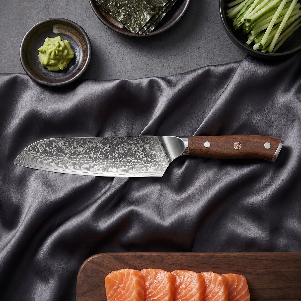 Okami Damascus Knife Set