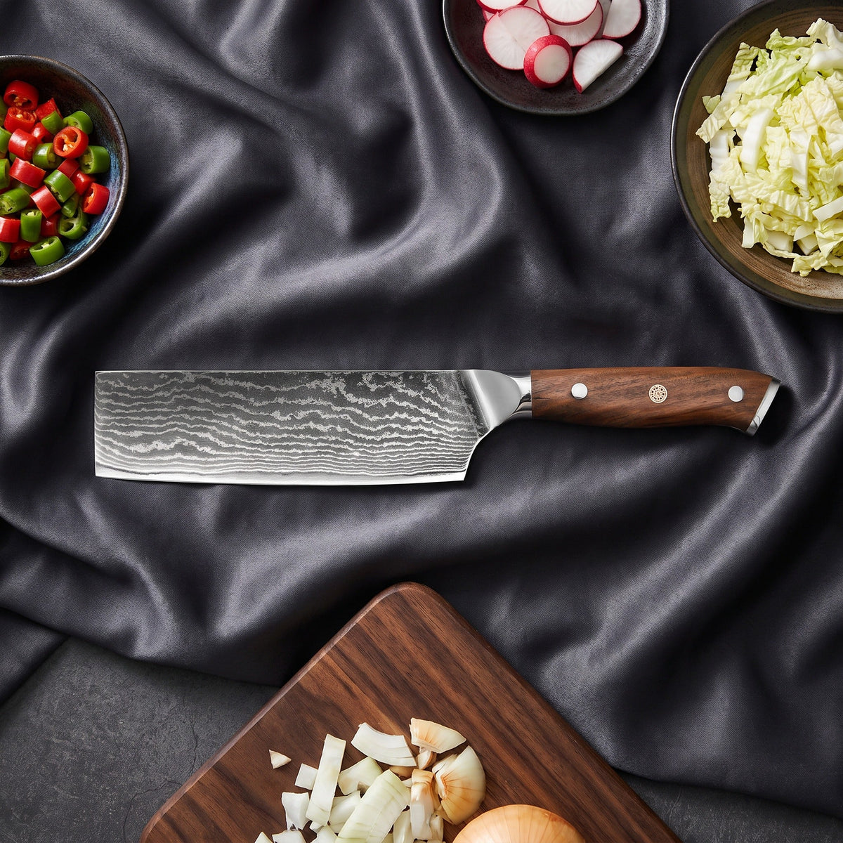 Okami Knife Trio (Gyuto, Nakiri & Petty)