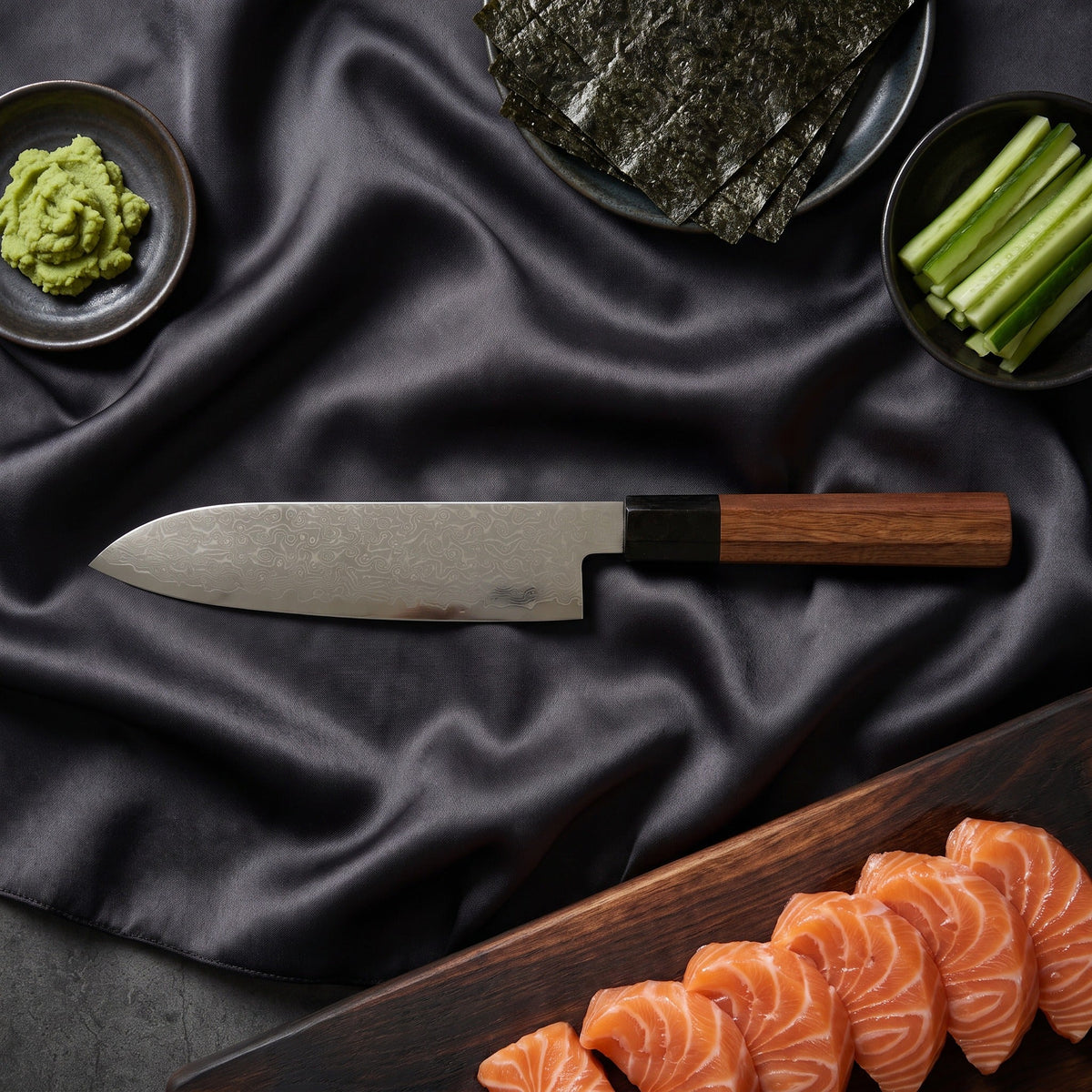 Samidare Damascus Knife Set