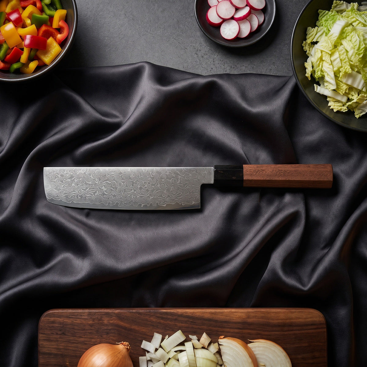 Samidare Knife Trio (Gyuto, Nakiri & Petty)