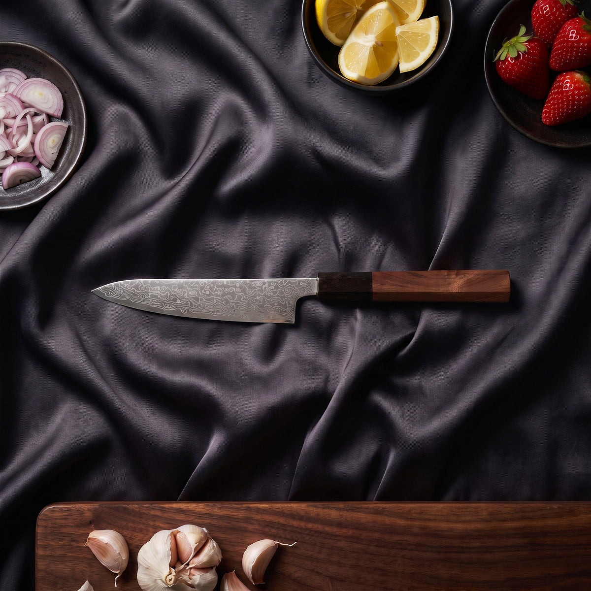 Samidare Knife Trio (Gyuto, Nakiri & Petty)