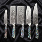 Sazanami Damascus Knife Set