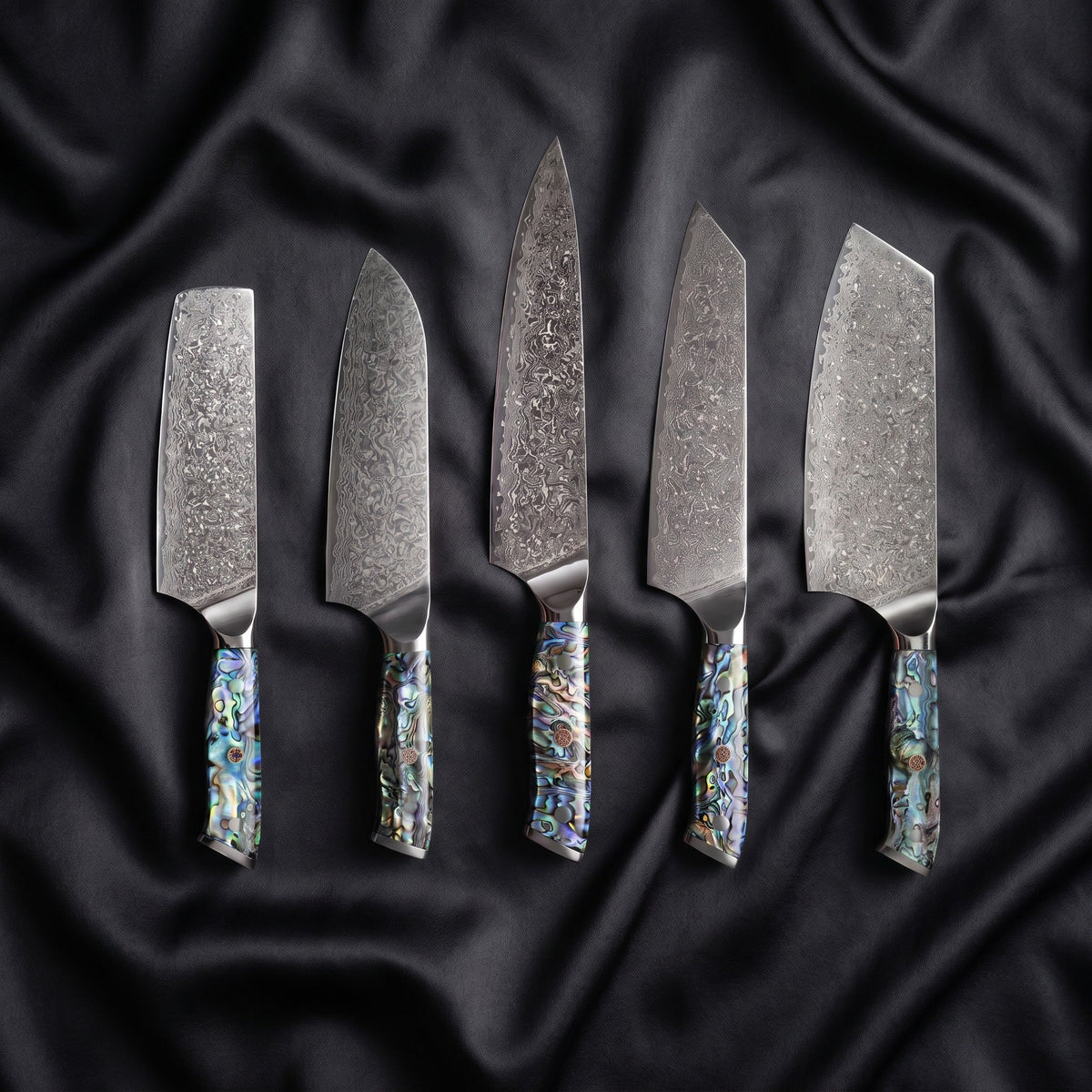 Shizuku Damascus Knife Set