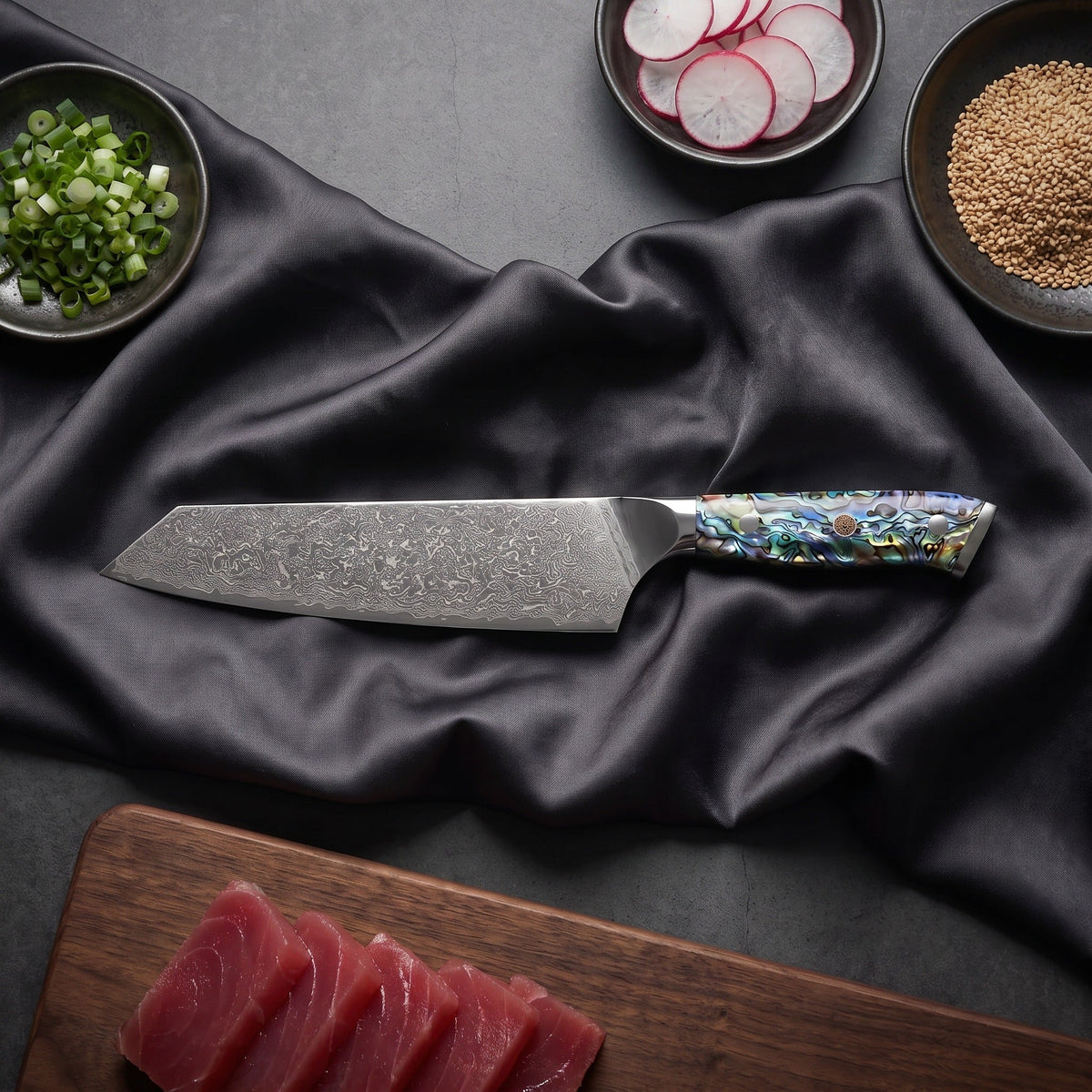 Shizuku Damascus Knife Set