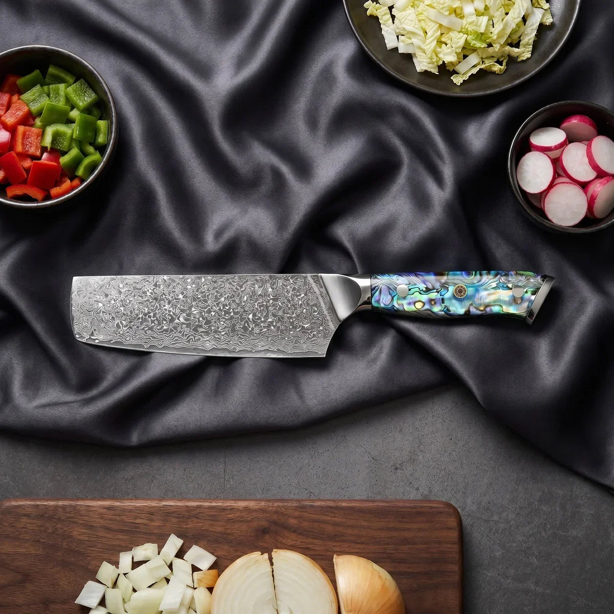 Shizuku Damascus Knife Set
