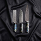 Shizuku Knife Trio (Gyuto, Nakiri & Santoku)